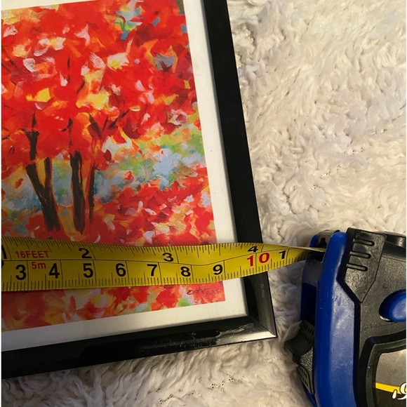 Small Fall Foliage bright orange and red frame picture. - Picture 4 of 5